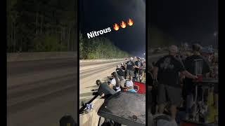 Huge nitrous flames on the top end at Dig or Die! #dragracing #carsofinstagram #cars #car