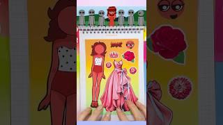 Girlfriend - Sprunki Princess Dress Up Sticker Book DIY  스프런키 공주드레스 옷입히기 코디놀이 스티커Asmr