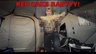 Upper Red lake ICE CAMPING  (Early ice)