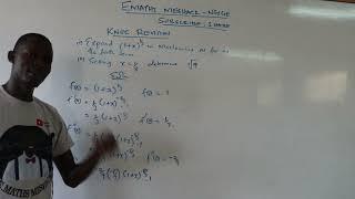 KNEC REVISION taylors Series