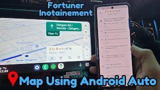 How to Access Map Using Android Auto in Toyota Fortuner 2024