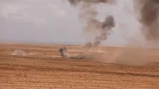 Moroccan and U.S service members participate force training and artillery combat in Tan-Tan.