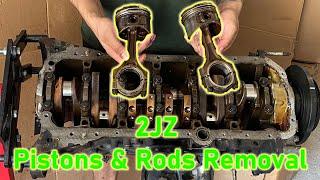 2JZ - Pistons & Rods Removal