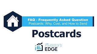 How to Use Postcards with The Investor's Edge software (FAQ)