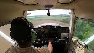 Landing at Old Warden/Shuttleworth Airfield