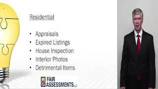 Providing information to a real estate tax service