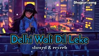 #lofi""Dilhi Wali Dil Leke️|| slowed + reverb || #youtube,New Bhojpuri Lofi Song||#neelkamalsingh