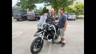 Moto Guzzi V85TT on the road again - Erste Fahrt nach dem Unfall