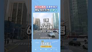 "경기도에서 초등학생이 많은지역 TOP 7" #shorts