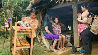 Sam help mute girl to find family - completes kitchen shelf - cooks sweet potato sweet soup