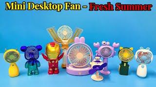 Mini Toy Fan-With lights Cartoon Fashion USB Fan Portable| Unboxing And Review