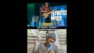 RIP Aegis BandVocalist Mercy Sunot|Sweetnotes Music|Sherwin Castro Music Reaction Video|Aegis Medley