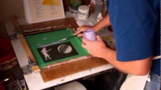 How to Make a Silk Screen Print -- with Matt Hinrichs -- Part 4/4