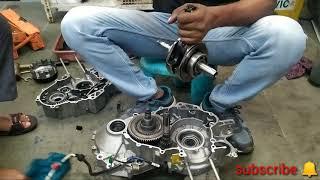 Bajaj Bs6 Engine Men Casing Fitting part-1| Bajaj Auto Ricksha 4stock