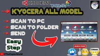 Scan To PC Setup Using Kyocera Taskalfa 3212i || Kyocera How To Scan || Scan To PC || Scan TO Folder