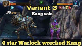 Variant 3 Kang solo with 4 star Warlock | Marvel Contest of Champions