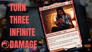 Birgi Infinite Damage Combo: New Capenna Explorer Pioneer Deck: Mono Red: MTG Arena: Magic