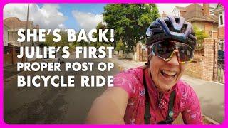 Julie's First Ride Back After Cancer Surgery | Across Town Coffee Ride | Merida Scultura Liv Avail