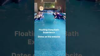 Floating Gong Bath in Norfolk. Such a unique experience. #gongbath #floating #pool #solstice