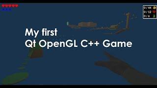 My first C++ OpenGL Game in Qt -  Simple 3D Platformer OpenGL