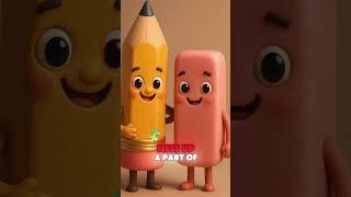 The pencil and eraser story #shorts #short #story #pencil #eraser