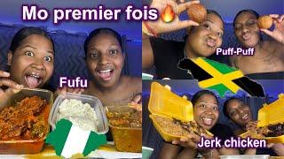 African foodVS Jamaican foodAvec Cheriza (mini vlog) #premierfois #comik