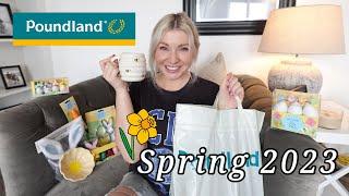 HUGE POUNDLAND HAUL  SPRING & EASTER 2023  HOME, DECOR, CLEANING, STORAGE AND MORE...