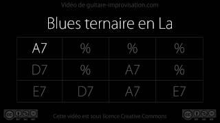 Blues Backing Track in A (90bpm)