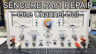 SENCORE PA81 Repair - One Channel Out - IC Replacement