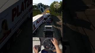 Terrible Gameplay With Logitech G923 in ETS2 #shorts #gamingshorts #trending