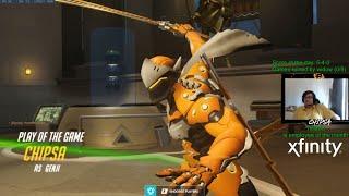 Overwatch Toxic Doomfist God Chipsa Becames Hardcore Genji Carry