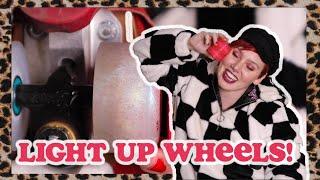 LIGHT UP WHEELS?!?!! | LUMINOUS WHEEL REVIEW FOR ROLLER SKATES |