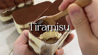 노오븐 초간단 티라미슈 만들기 I Tiramisu