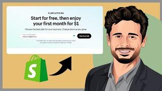 IT'S HERE Shopify Plans $1 per Month Plan Review Plus 3 Days FREE