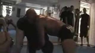 MMA vs BlackBelt beautiful takedown!