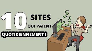 10 SITES WEB QUI VOUS PAIERONT QUOTIDIENNEMENT ! ( TRAVAIL FACILE À DOMICILE SANS EXPÉRIENCE)