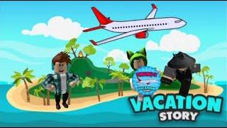 AUTHENTIC E O PEDROSOURRONI FICAMOS PRESO NA ILHA | Roblox - Vacation ️ (Story)