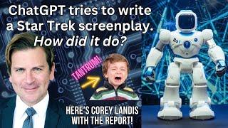 A.I. screenwriter? ChatGPT tries to write a screenplay. A blog entry from Ghostwriters Central, Inc.