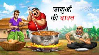 डाकुओं की दावत | DAKU KI DAWAT | HINDI KAHANIYA | COMEDY FUNNY STORIES