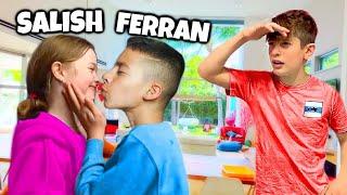 Salish & Ferran KISS ON CAMERA.. (Nidal is MAD)