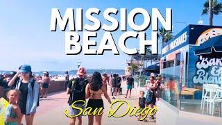 [4K HDR] Mission Beach Walking Tour | San Diego | August 2024