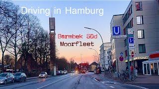 Driving in Hamburg *[Barmbek Süd ️ Moorfleet]*[4K]*