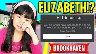 OMG!  EXPLORER ELIZABETH Joins my Game and THIS HAPPENED... (Roblox Brookhaven RP)