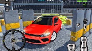 Car Games 3D: Red Hatchback Car Parking on The Street - Car Game Android Gameplay