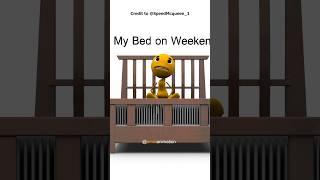 My Bed at different times  (Animation Meme) #memeanimation