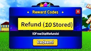 ALL 10 FREE STAT RESET CODES for ROBLOX BLOX FRUITS!