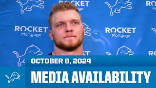 Detroit Lions players meet with the media | October 8, 2024