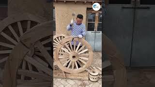 The craft of making wooden wheels - good machines and tools can improve work efficiency