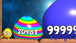 BLOB MERGE 3D - 2048 Combine Balls (Full Gameplay) | Satisfying Math Games [From 2048M to 16T]