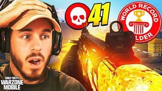 *41 KILLS* WARZONE MOBILE KILL WORLD RECORD! (NO BOTS)